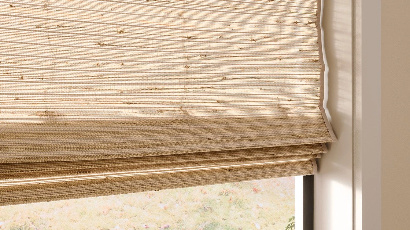 Alta Natural Woven supplier example. Fabric, style and fixed-liner configuration are approved separately.