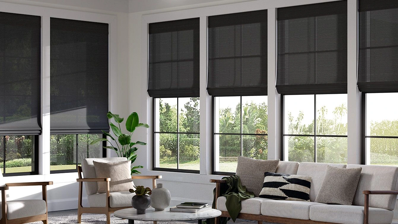 Alta Natural Woven supplier example. Fabric, style and fixed-liner configuration are approved separately.