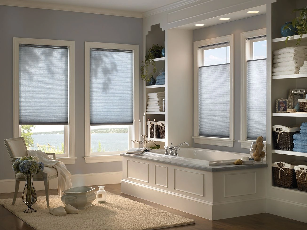 Blinds by Vertican cellular supplier example. Exact fabric and operating configuration are specified separately.