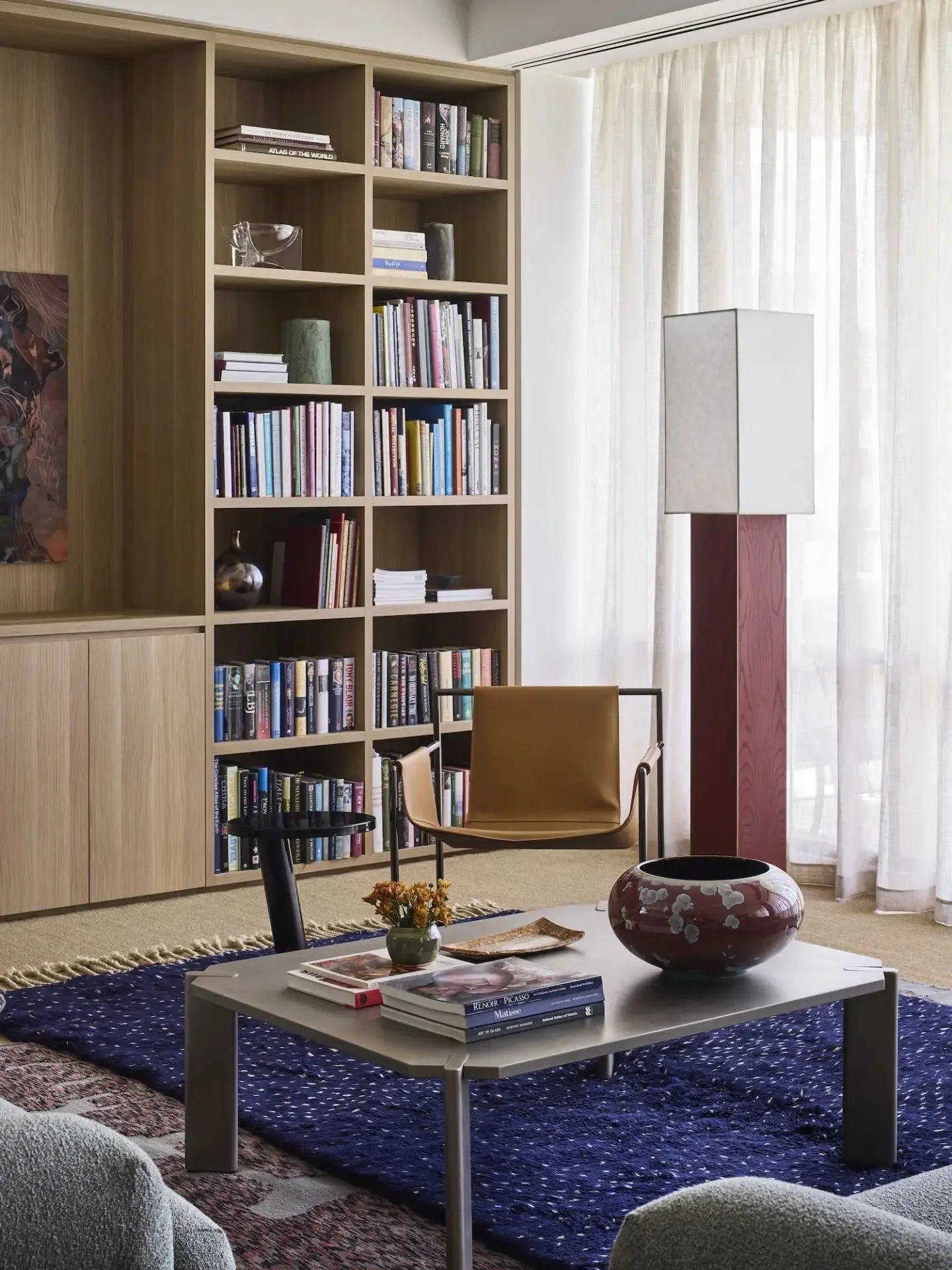 Full-height drapery in a light-filled interior, from the original Morningside website.