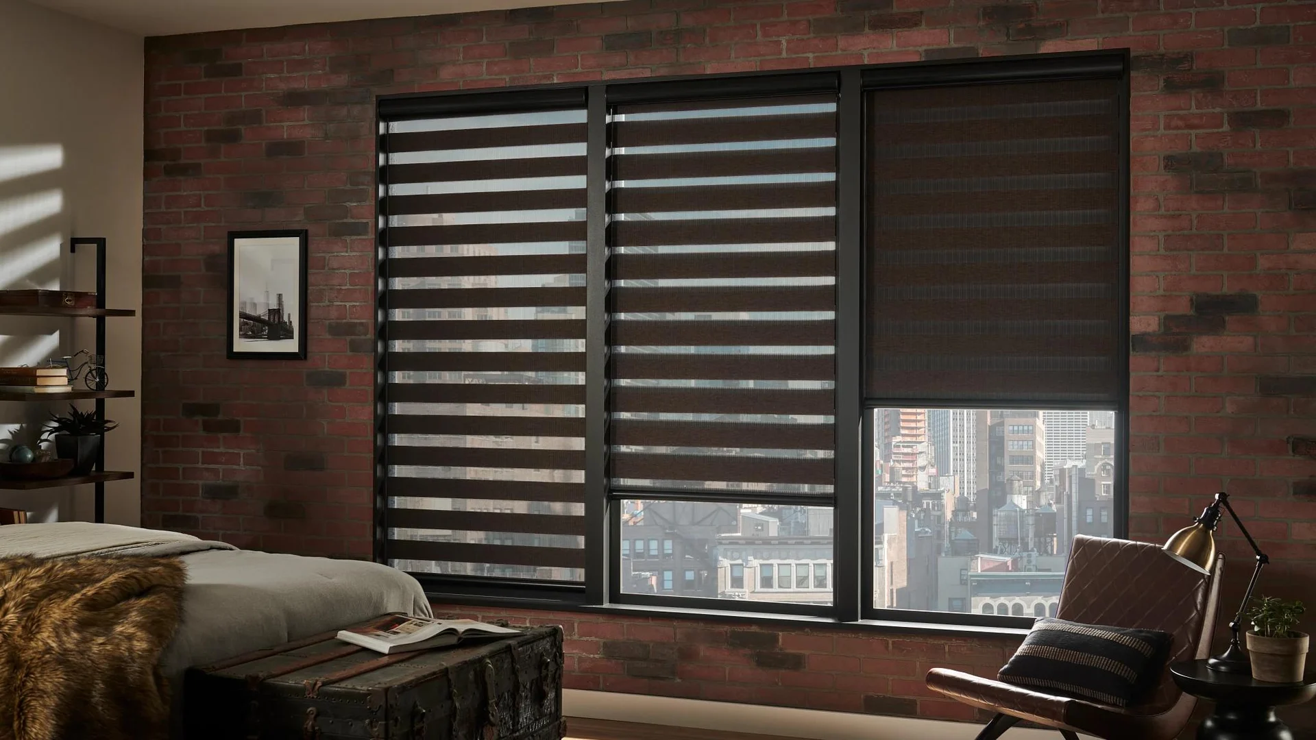 Alta zebra fabric in its supplier room gallery.