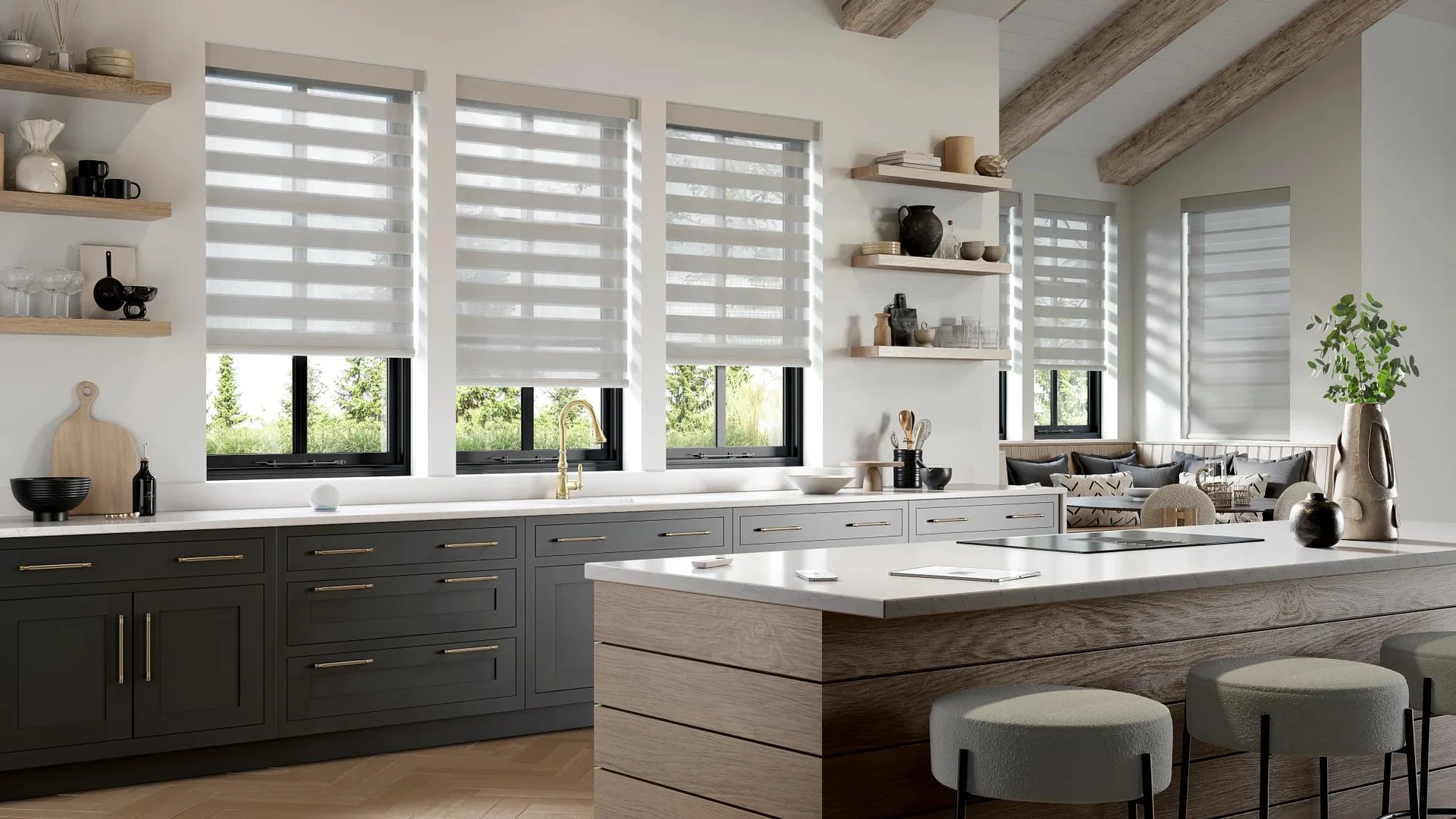 Alta banded window-covering room example.