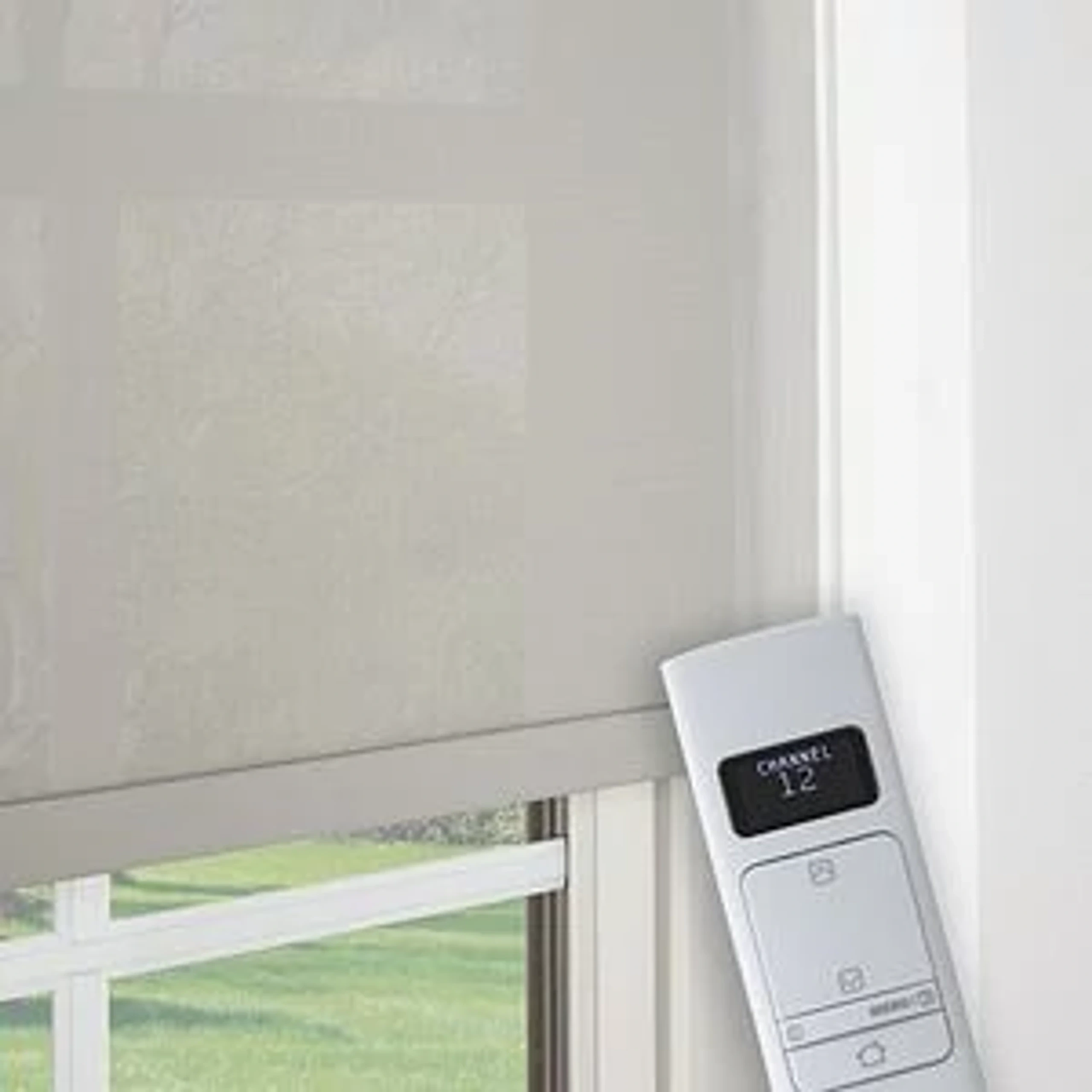 Motorized lift hardware for Graber roller shades.