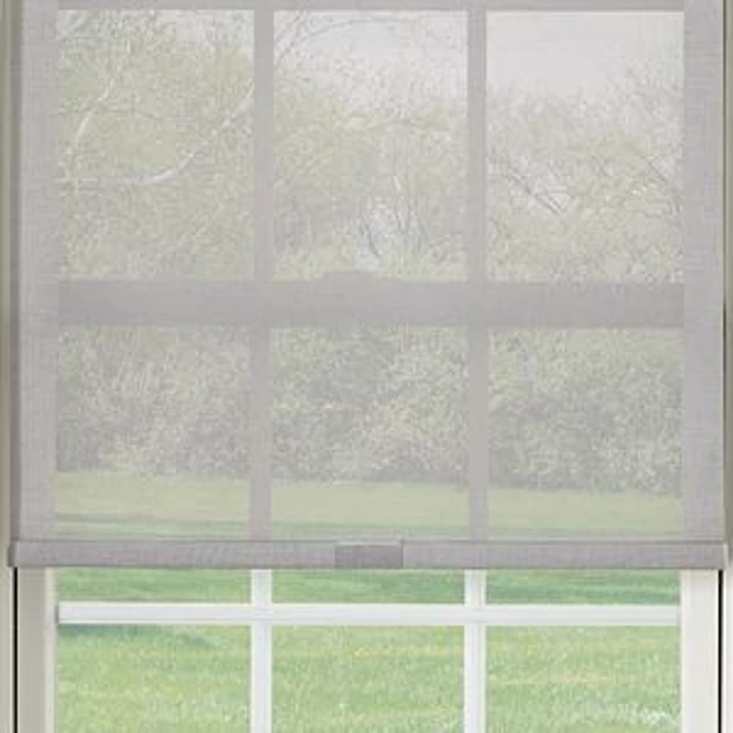 Sheer fabric in a Graber roller shade.