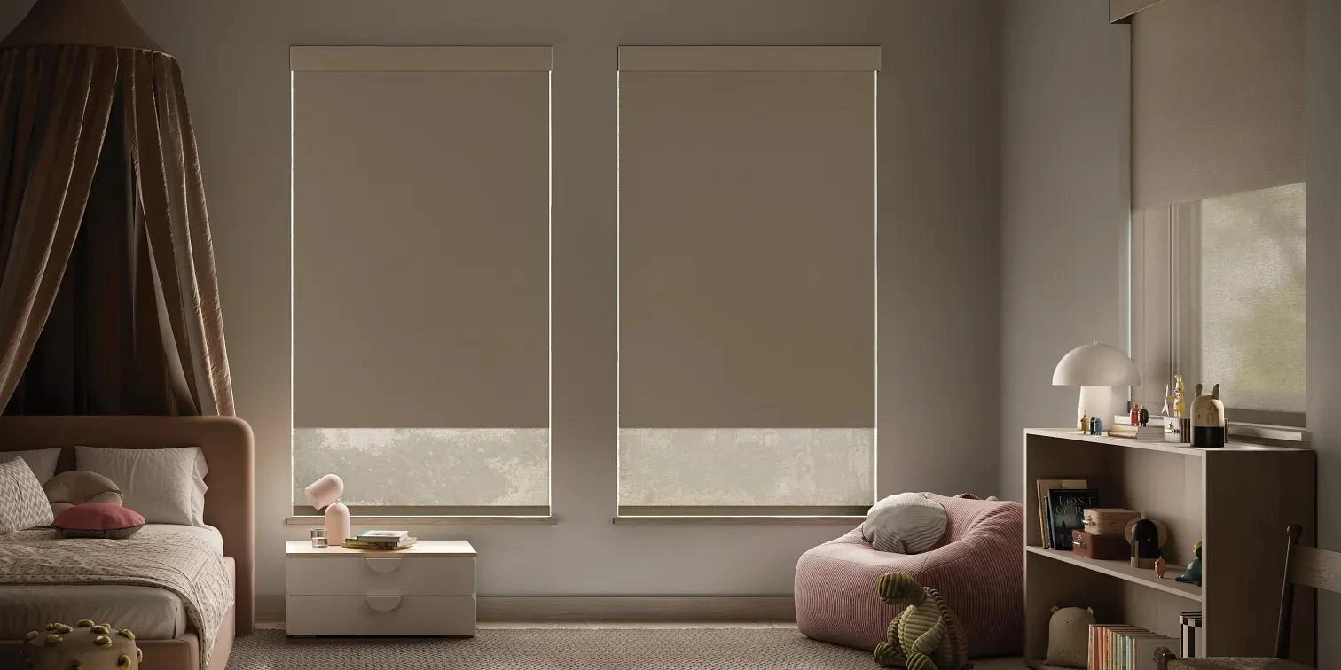 duolite shades in kids's room