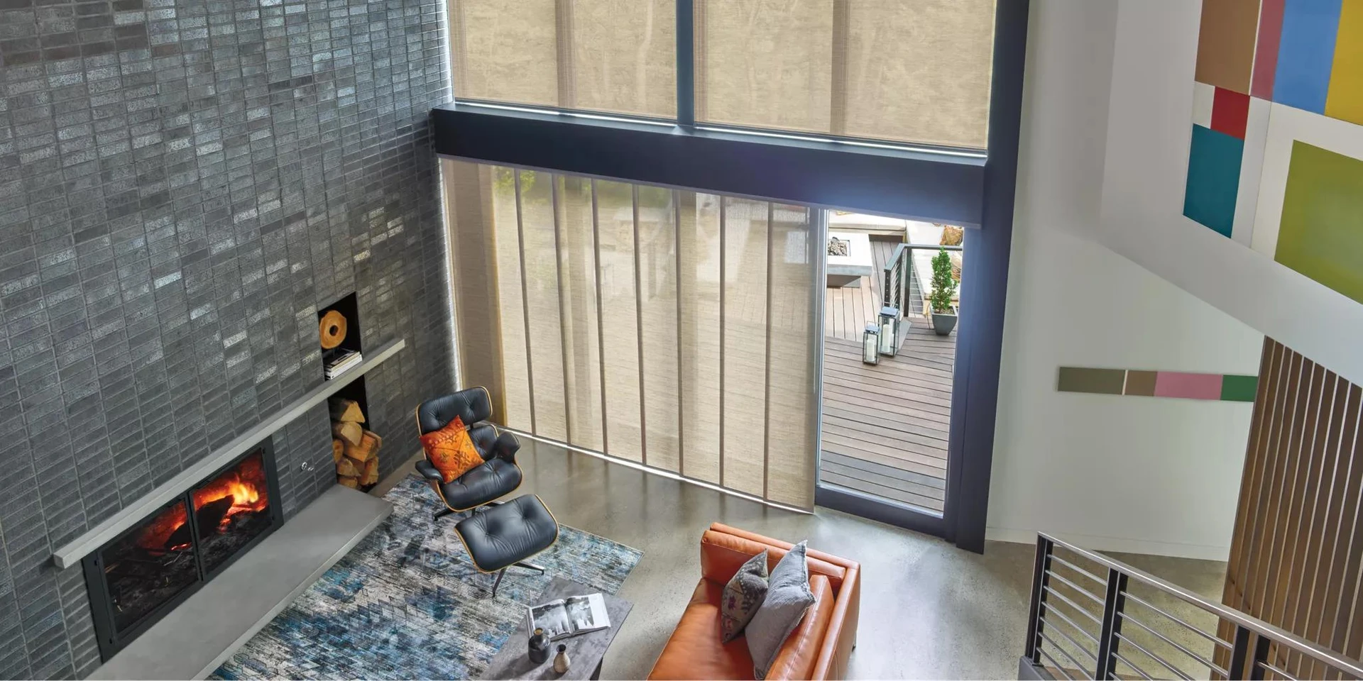 Hunter Douglas Skyline Panel-Track Blinds supplier example