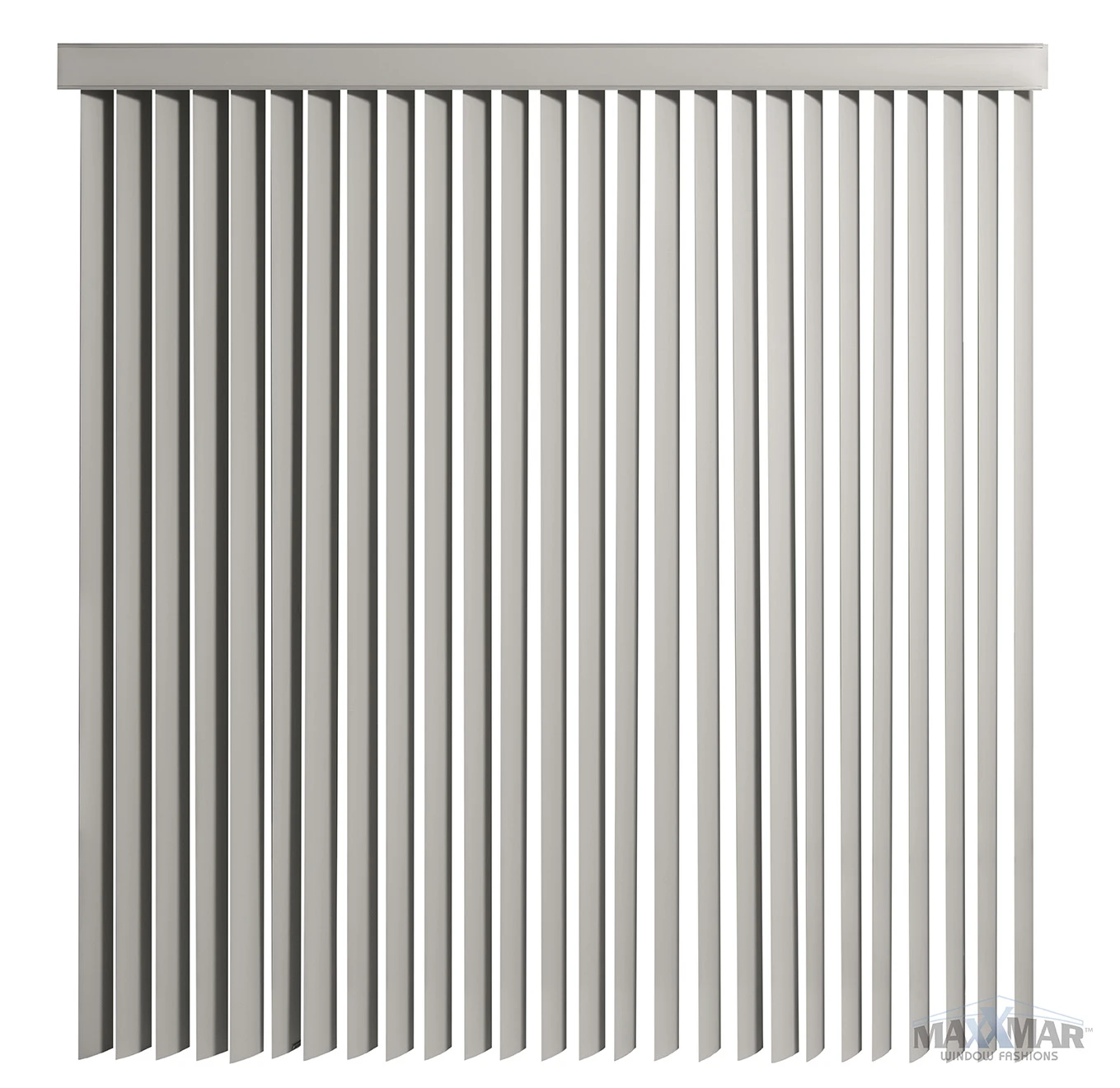Maxxmar PVC Verticals: product and operating-detail illustration.